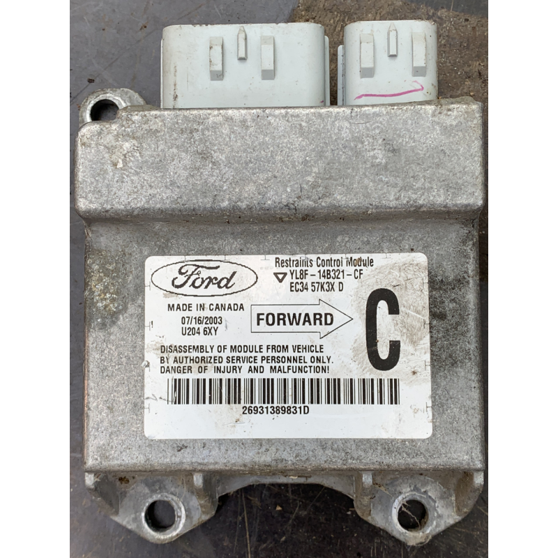 Блок керування AirBag (SRS) Ford Focus MK1 YL8F14B321CF YL8F-14B321-CF EC3457K3XD