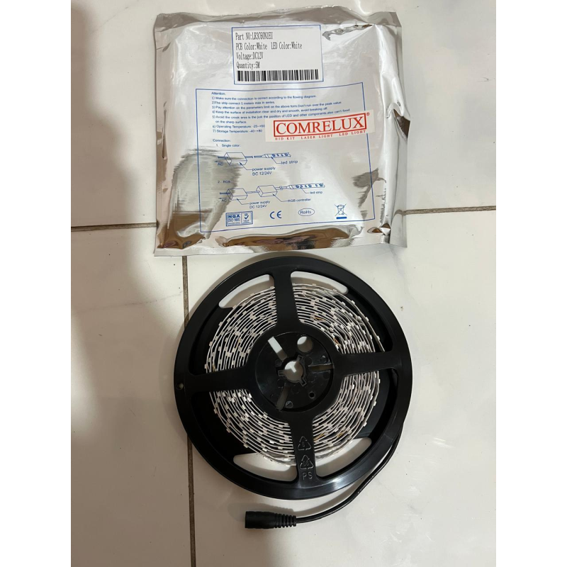 Стрічка світлодіодна LED білий 5 м  12V